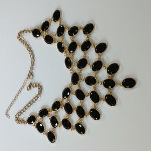 Vintage Ladies necklace with black accents.